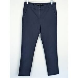 Tibi New York Pants Trousers Slim Ankle Career Office Work Navy Blue Size 4